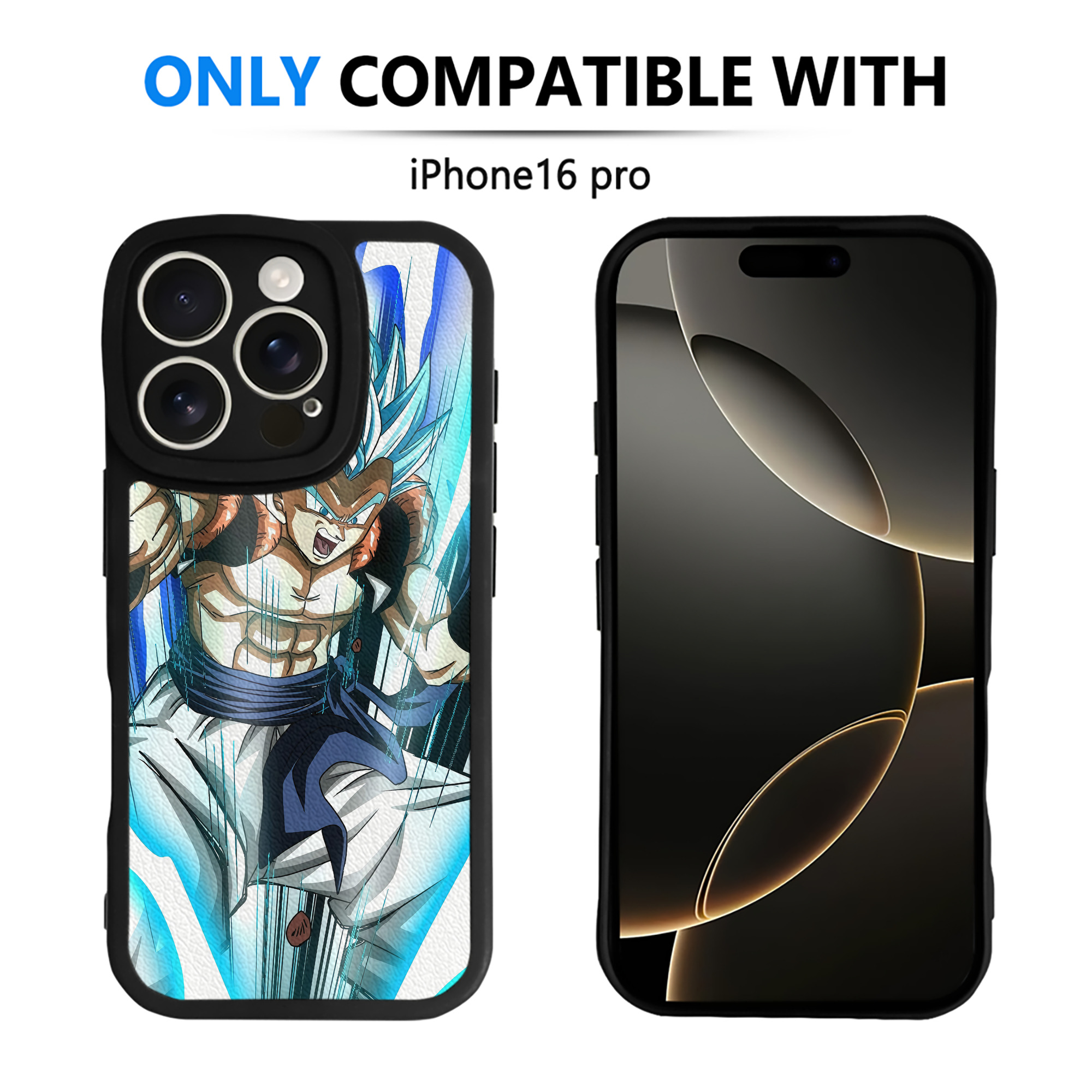 （画像用） ドラゴンボール DRAGON BALL 【iPhone 16シリーズ対応】シリコンスマホケース（レザー調） 材質：シリコン